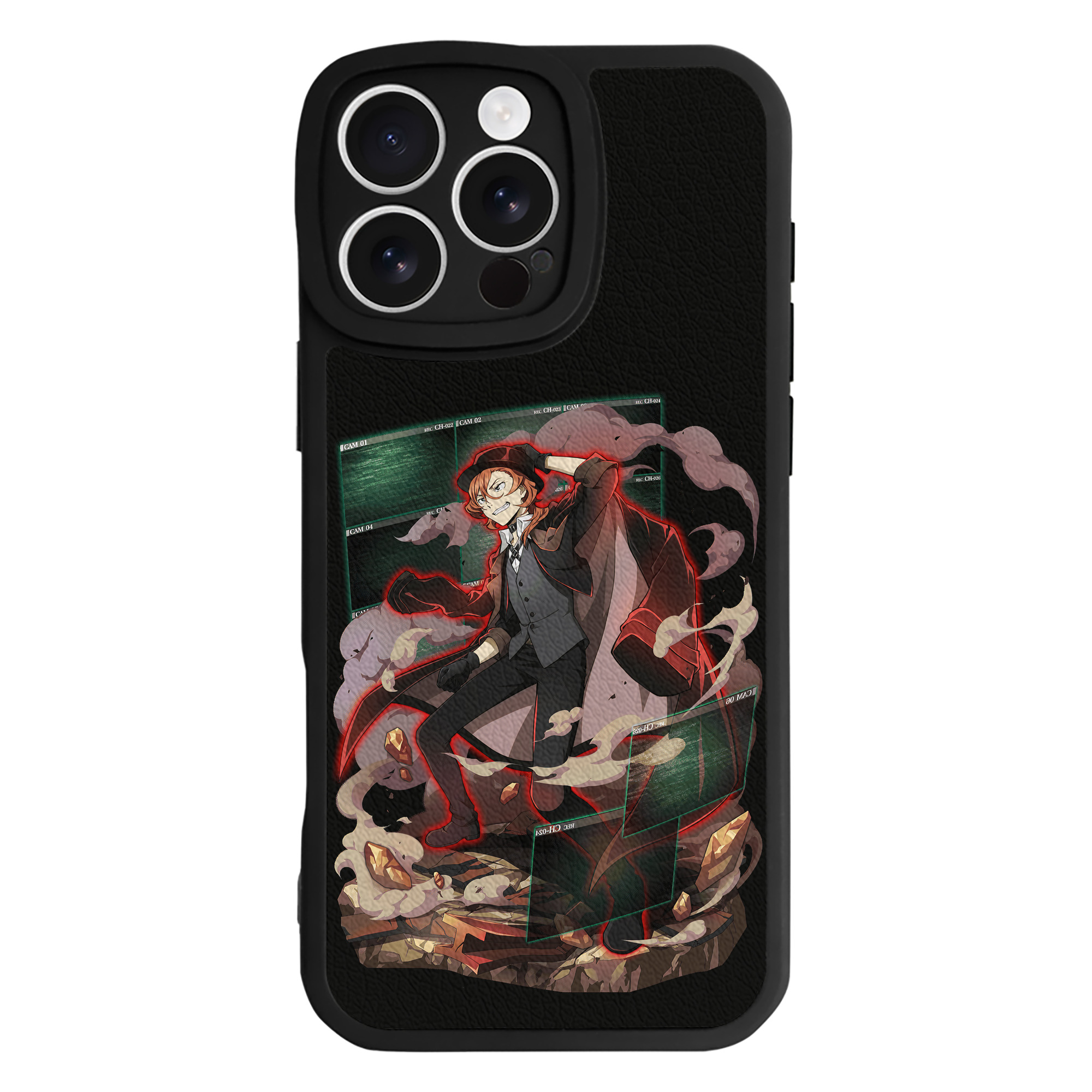 （画像用） 文豪ストレイドッグス Bungo Stray Dogs 【iPhone 16シリーズ対応】シリコンスマホケース（レザー調） 材質：シリコン